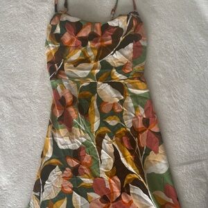 Floral Multicolor Women's Dress